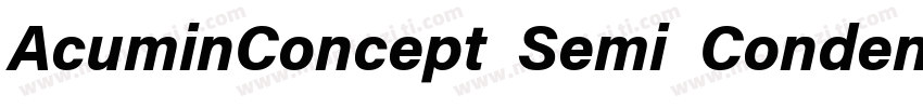 AcuminConcept Semi Conden字体转换